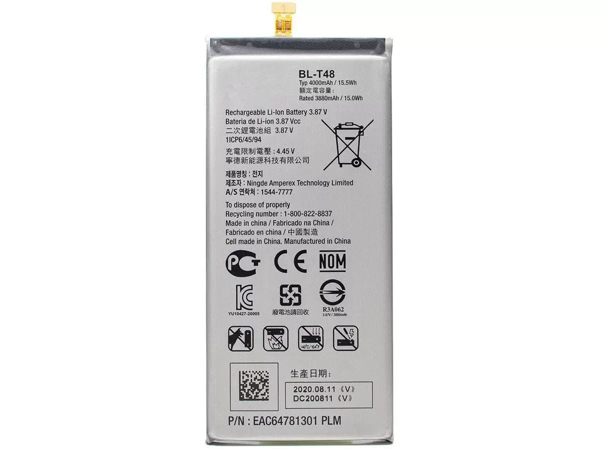 Batterie de remplacement pour LG Stylo 6 (Q730), BL-T48 Batterie de remplacement pour LG Stylo 6 (Q730), BL-T48